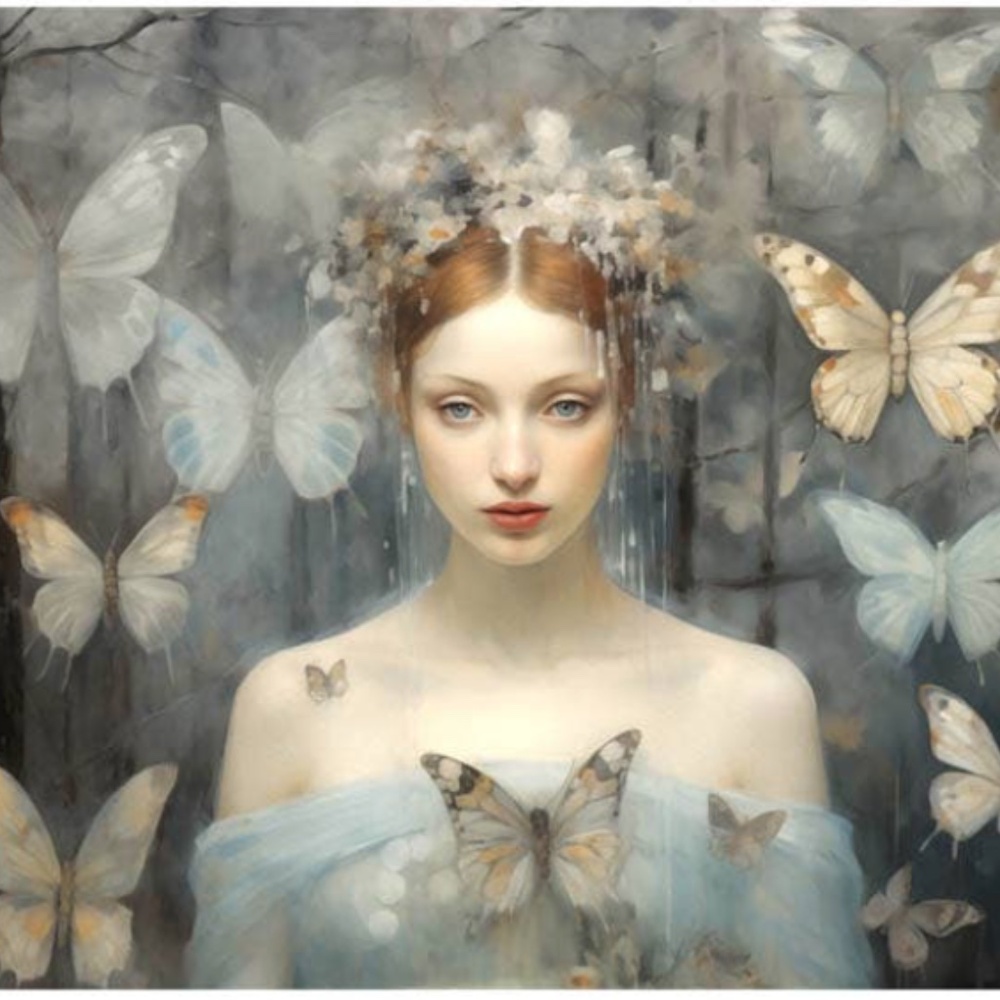Butterfly Queen Gothic Winter Solstice Print
